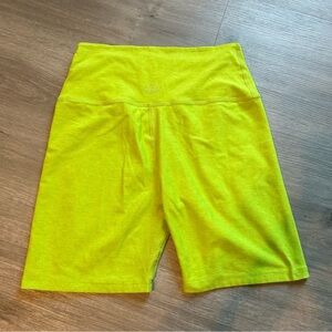 Beyond Yoga Keep Pace Lime Green Shorts